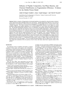 Influence of Peptide Composition, Gas-Phase Basicity, and