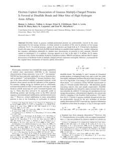 Electron Capture Dissociation of Gaseous Multiply-Charged Proteins