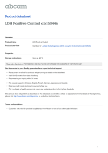LDH Positive Control ab150446 Product datasheet