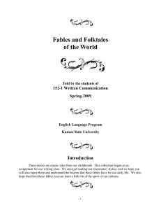 Fables and Folktales of the World Introduction