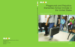 Playgrounds and Prejudice: Elementary School Climate in the United States