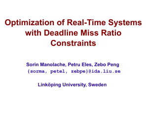 Optimization of Real-Time Systems with Deadline Miss Ratio Constraints