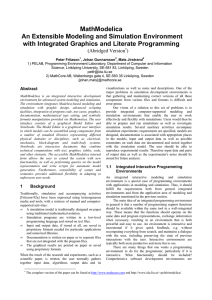 MathModelica An Extensible Modeling and Simulation Environment