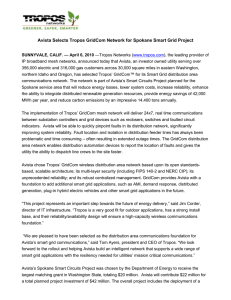 Avista Selects Tropos GridCom Network for Spokane Smart Grid Project
