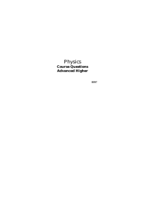 Physics Course Questions Advanced Higher 8097