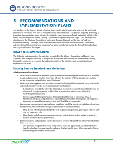 5  RECOMMENDATIONS AND IMPLEMENTATION PLANS
