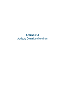 A Advisory Committee Meetings PPENDIX