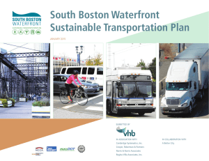 South Boston Waterfront Sustainable Transportation Plan  january 2015