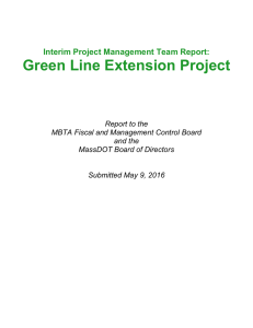 Green Line Extension Project  Interim Project Management Team Report: