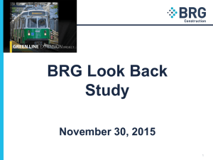 BRG Look Back Study  November 30, 2015