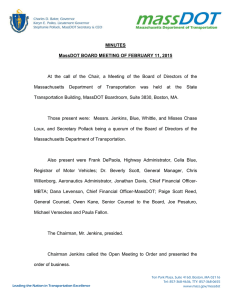 MINUTES MassDOT BOARD MEETING OF FEBRUARY 11, 2015