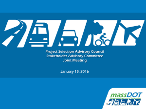 Project Selection Advisory Council Stakeholder Advisory Committee Joint Meeting