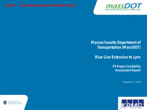 Massachusetts Department of Transportation (MassDOT)  Blue Line Extension to Lynn