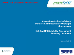Massachusetts Public-Private Partnership Infrastructure Oversight Commission