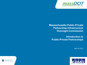 Massachusetts Public-Private Partnership Infrastructure Oversight Commission