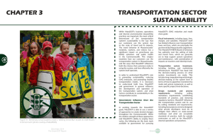 TRANSPORTATION SECTOR CHAPTER 3 SUSTAINABILITY