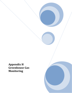 Appendix H Greenhouse Gas Monitoring