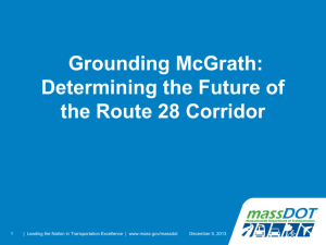 Grounding McGrath: Determining the Future of the Route 28 Corridor