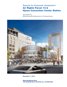 Air Rights Parcel 13 &amp; Hynes Convention Center Station Submitted To: