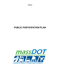 PUBLIC PARTICIPATION PLAN  5/15/14