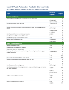 MassDOT Public Participation Plan Quick Reference Guide   Section in