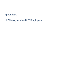 Appendix C LEP Survey of MassDOT Employees