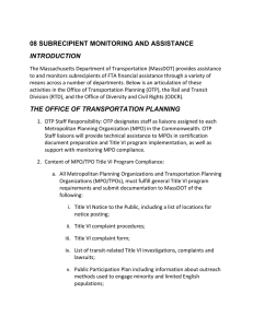 08 SUBRECIPIENT MONITORING AND ASSISTANCE INTRODUCTION