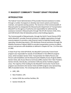 11 MASSDOT COMMUNITY TRANSIT GRANT PROGRAM INTRODUCTION