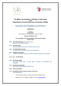 The Malta Law Academy, Chamber of Advocates