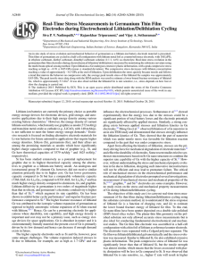 Real-Time Stress Measurements in Germanium Thin Film