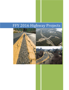 FFY 2016 Highway Projects