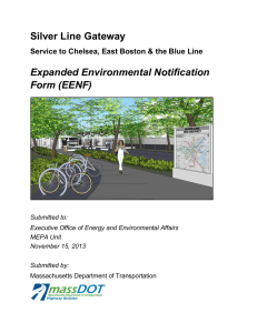 Silver Line Gateway Expanded Environmental Notification Form (EENF)