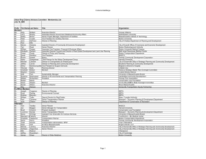 Contacts­MailMerge Urban Ring Citizens Advisory Committee ­ Membership List July 10, 2009 Prefix