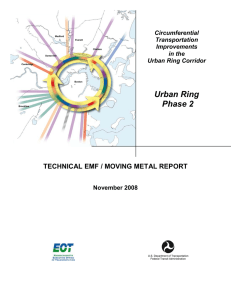 Urban Ring Phase 2 TECHNICAL EMF / MOVING METAL REPORT