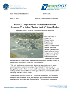 MassDOT, Volpe National Transportation Center Announce 1