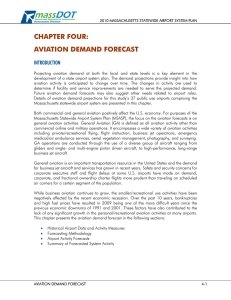 CHAPTER FOUR: AVIATION DEMAND FORECAST INTRODUCTION