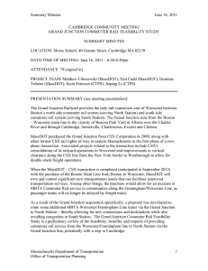 Summary Minutes  June 16, 2011 CAMBRIDGE COMMUNITY MEETING