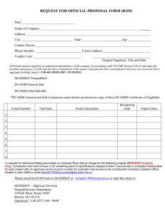 REQUEST FOR OFFICIAL PROPOSAL FORM (R109)