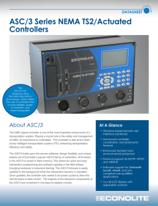 ASC/3 Series NEMA TS2/Actuated Controllers DATASHEET