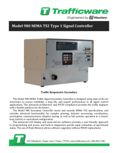 Model 980 NEMA TS2 Type 1 Signal Controller Traffic Responsive Secondary