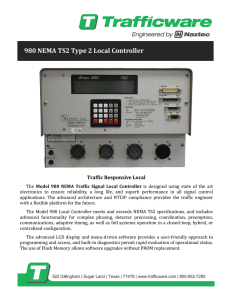 980 NEMA TS2 Type 2 Local Controller Traffic Responsive Local