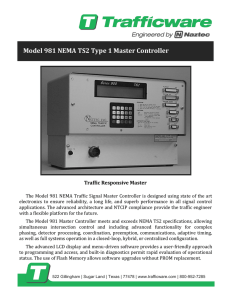 Model 981 NEMA TS2 Type 1 Master Controller Traffic Responsive Master