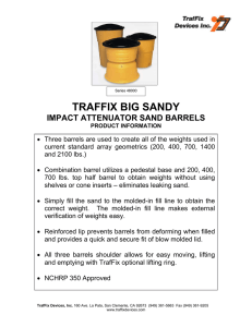TRAFFIX BIG SANDY IMPACT ATTENUATOR SAND BARRELS