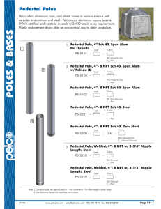 Pedestal Poles