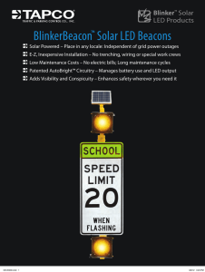 BlinkerBeacon Solar LED Beacons ™ Blinker