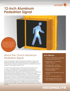 12-Inch Aluminum Pedestrian Signal DATASHEET