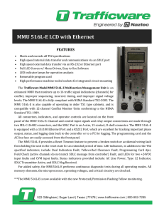 MMU 516L-E LCD with Ethernet FEATURES