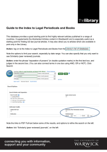 Guide to the Index to Legal Periodicals and Books