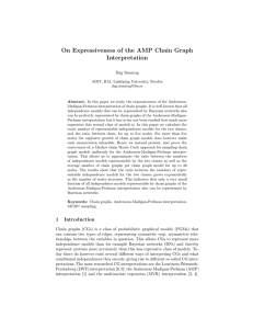 On Expressiveness of the AMP Chain Graph Interpretation Dag Sonntag