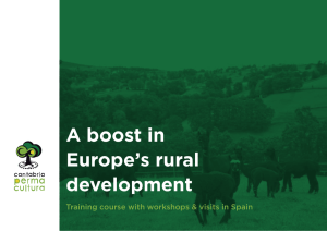 A boost in Europe’s rural development
